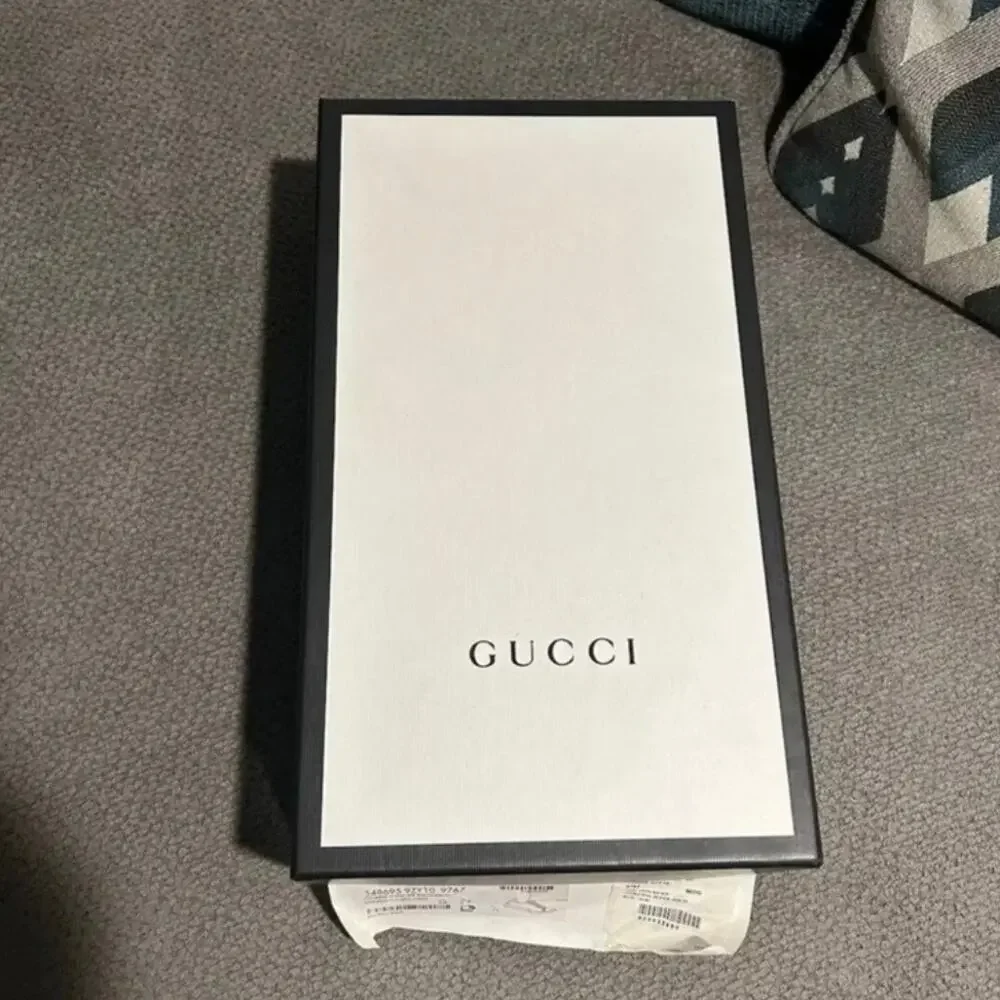 NEW GUCCI Ace GG Monogram Men's Wool Logo Sneakers 7.5 - Picture 12 of 16